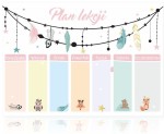 Magnetyczny plan lekcji dla dzieci,  Boho, PLA043