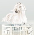 Pastelowy Koń naklejka na ścianę