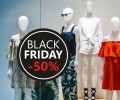 Naklejka BLACK FRIDAY na witrynę, szybę, wyprzedaż -50%