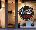 Naklejka BLACK FRIDAY na witrynę, szybę, wyprzedaż -30%