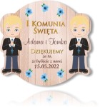 Magnes dla bliźniąt podziękowanie dla gości na komunię KOM_375