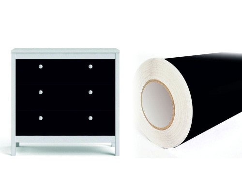 Folia samoprzylepna, Okleina Meblowa, Czarna Matowa