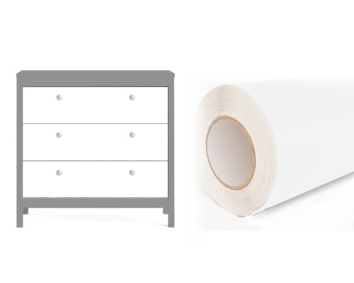 Folia samoprzylepna, Okleina Meblowa, Biała Matowa