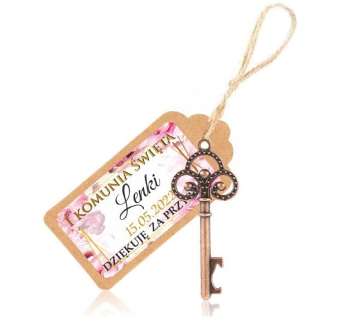 Klucz otwieracz, Brelok, Podziękowanie dla gości