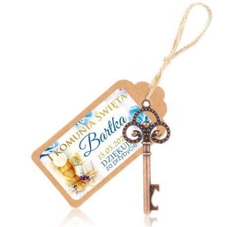 Klucz otwieracz, Brelok, Podziękowanie dla gości, Kielich