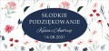 Pudełko na ciasto, Podziękowania dla gości, polne kwiaty, akwarelowe kwiaty CIAS521