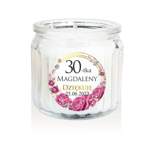 Urodziny, Świeca, świeczka, 30, 40, 50, Podziękowanie dla gości