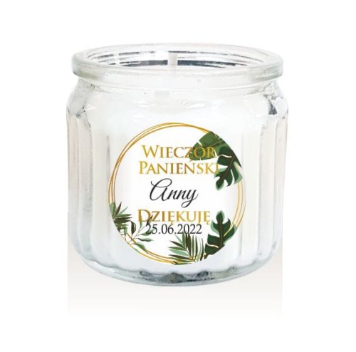 Wieczór panieński, Świeca, świeczka, Podziękowanie dla gości