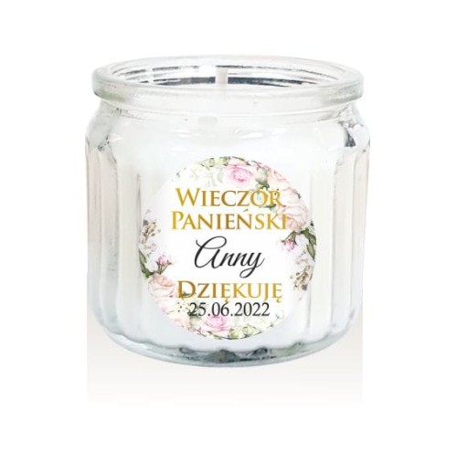 Wieczór panieński, Świeca, świeczka, Podziękowanie dla gości