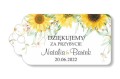 Winietka, bilecik, zawieszka, słoneczniki, podziękowanie