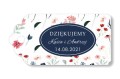 winietka z podziękowaniem dla gości, imiona Państwa Młodych i data ślubu