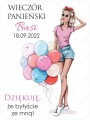 Etykieta na wieczór panieński, dziewczyna z balonami, dziękuje, że byłyście ze mną.