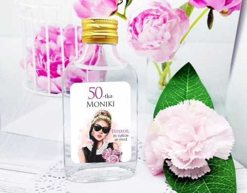 Butelka setka na urodziny, osiemnastkę, jubileusz, wieczorek panieński, podziękowanie dla dziewczyn z okazji wieczoru panieńskiego, z imionami