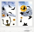 Naklejki Halloween, ozdoby na okno, Dynia, Nietoperz