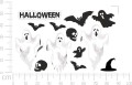 Naklejki na Halloween, Duchy, Dekoracje na okno, WIELORAZOWE naklejki