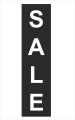 Czarna naklejka "SALE" na witrynę, szybę