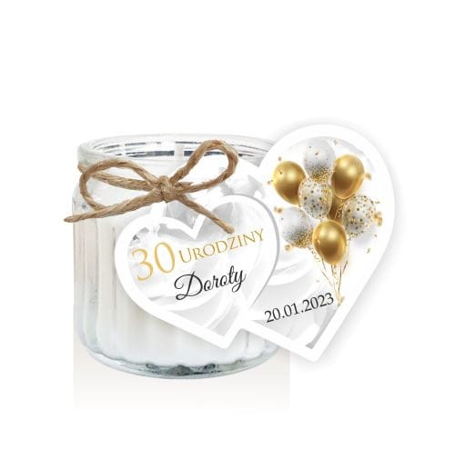 Urodzinowe podziękowanie dla gości, Świeczka z balonami