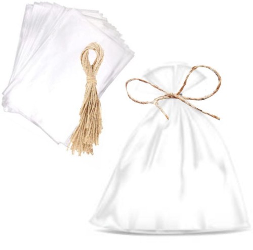 Worek foliowy celofanowy + sznureczek jutowy