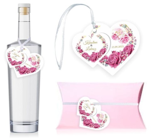 Personalizowane zawieszki na alkohol, etykietki