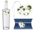Zawieszki na alkohol, etykietki na wódkę weselną, monstera