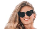 HIT tego sezonu!! CZARNE okulary z imionami Pary Młodej na wesele, okulary retro w kształcie serca na ślub