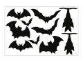 Czarne nietoperze na okna, szyby Halowen