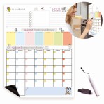 55x40cm Planer magnetyczny + czarny pisak, kalendarz suchościeralny na lodówkę