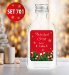 Butelka z życzeniami świątecznymi, butelka 100 ml na nalewkę likier