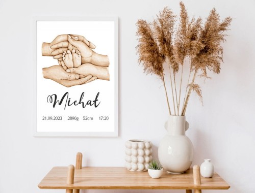 Plakat w ramce Narodziny dziecka