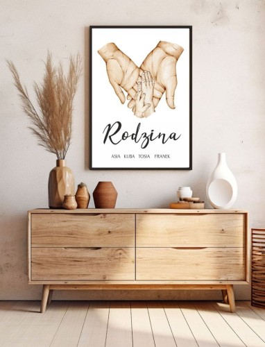 Plakat Ścienny Obraz Personalizowany Podwójne szczęście