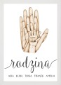 Plakat Ścienny Obraz Personalizowany Duża Rodzina