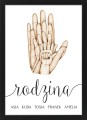 Plakat Ścienny Obraz Personalizowany Duża Rodzina , Rodzina 2+3