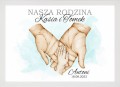 Personalizowany plakat Obraz Rodzice z dzieckiem