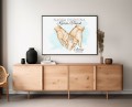 Personalizowany plakat Obraz Rodzice z dzieckiem