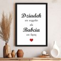 Plakat na Dzień Babci i Dziadka, Dziadek wie wszystko ale Babcia wie lepiej