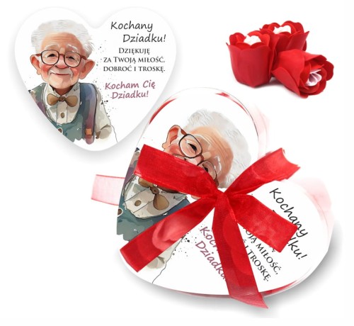 Mydlane kwiaty na Dzień Dziadka, dla dziadka na urodziny