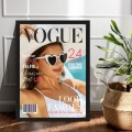 Plakat VOUGE z Twoim zdjęciem prezent na urodziny Okładka magazynu VOGUE