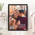 Plakat VOUGE personalizowana prezent na urodziny Okładka magazynu VOGUE z przesłanym zdjęciem