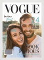 Plakat VOUGE personalizowana prezent na urodziny Okładka magazynu VOGUE z przesłanym zdjęciem