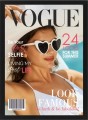 Plakat VOUGE personalizowana prezent na urodziny Okładka magazynu VOGUE z przesłanym zdjęciem