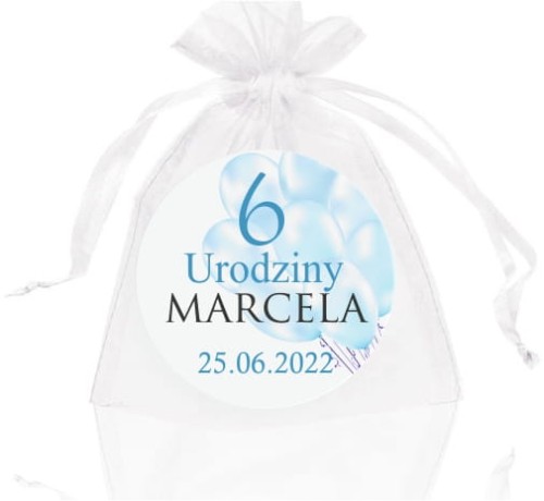 Podziękowanie dla gości na urodziny, magnes na lodówkę