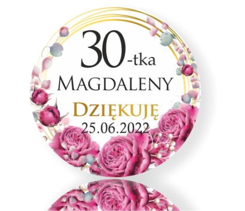 Podziękowanie dla gości na 20, 30, 40, 50, 60, 70 urodziny