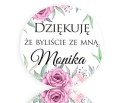 Podziękowanie za obecność, magnes na lodówkę