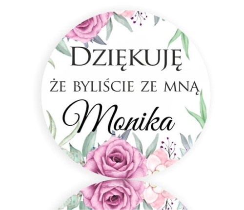 Podziękowanie za obecność, magnes na lodówkę
