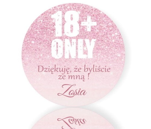 Magnes dla gości na osiemnastkę, osiemnaste urodziny, 18+