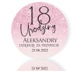 Podziękowanie dla gości na urodziny magnesy na lodówkę
