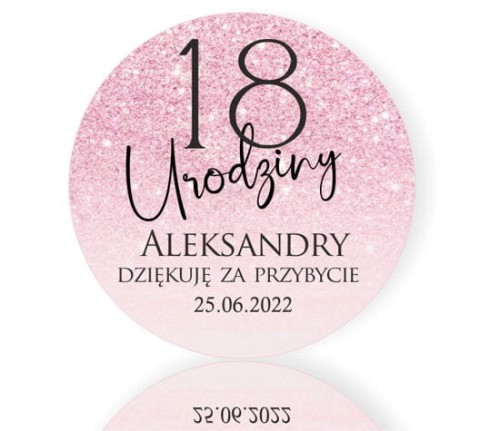 Podziękowanie dla gości na urodziny magnesy na lodówkę
