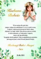 Plakat ramka dla Babci i Dziadka z okazji I Komunii Świętej