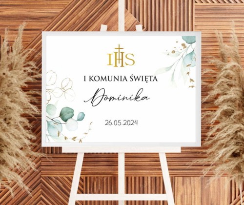 Tablica na I Komunię Świętą