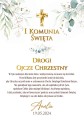 Podziękowanie dla Taty Chrzestnego Plakat z dedykacją na I Komunię Świętą